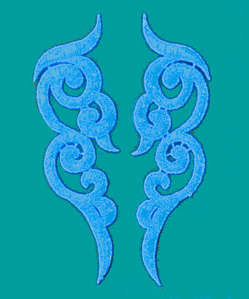 Páros csipke rátét.